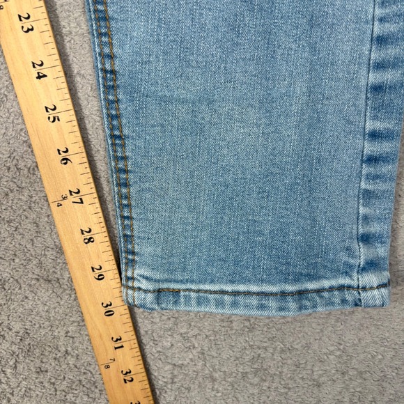 Riot Empire Jeans Men Fit 38x30 Slim Tapered Fit Light Wash Distressed Denim Y2K - Picture 11 of 12